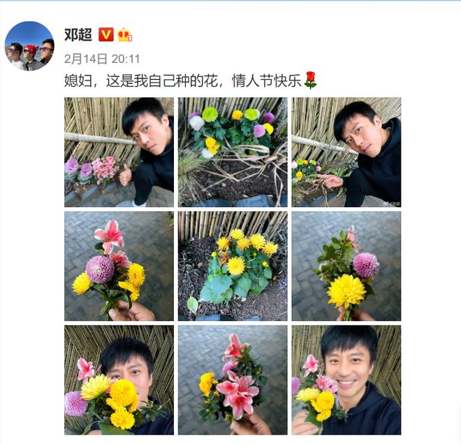 情人节邓超送给孙俪自己种的花 被陈赫无情吐槽第1张图片